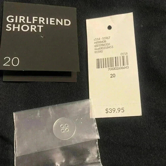 NWT Lane Bryant Girlfriend shorts in black. Women’s size 20 - Picture 4 of 6